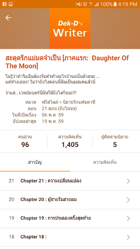 นักเขียน Dek-D Screen 3
