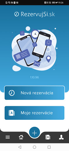Android application RezervujSi.sk klient screenshort