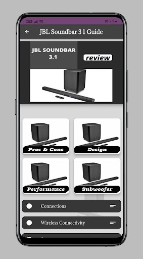 JBL Soundbar 3.1 Guide Screen 3
