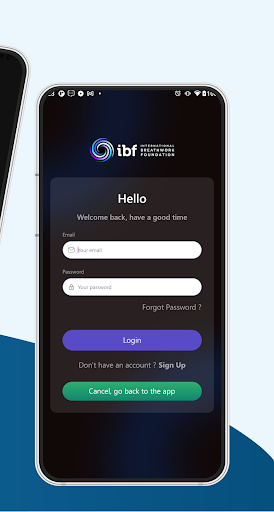 IBF BREATHING APP Screen 2