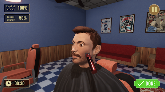 Barber Shop Hair Cut Games 3d
