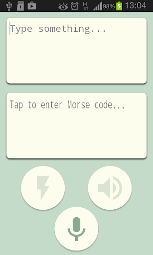 Android application Talking Morse screenshort