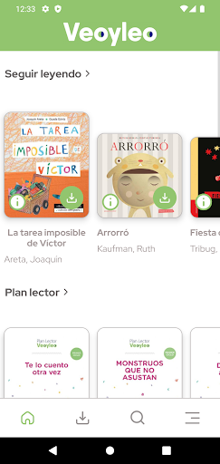 Android application Veo y leo screenshort