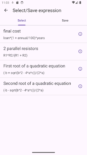 FuncCalc Screen 3