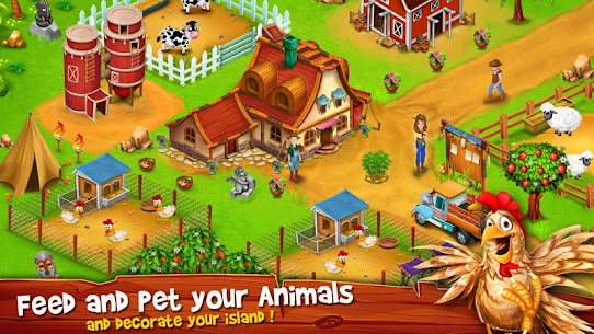 تحميل لعبة Paradise Hay Farm مهكرة جواهر غير محدودة 3