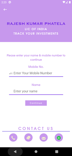 LIC SUPPORT Screen 2