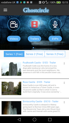 Android application Ghostcircle (Ghost Circle TV) screenshort