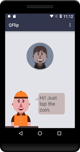 Android application qFlip - Quantum Coin Flipper screenshort