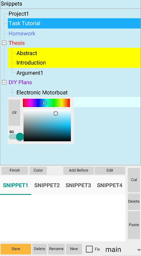 Snippets Tree Notes Unlimited Screen 2