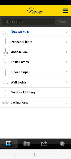 Android application Beacon Lighting screenshort