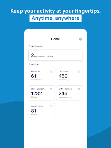Android application BoondManager screenshort