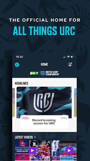 Android application United Rugby Championship screenshort