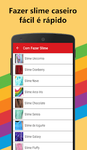 Como fazer slime caseiro fácil – Apps no Google Play