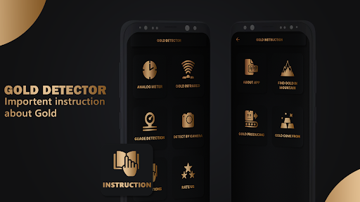Android application Find Gold Detector screenshort