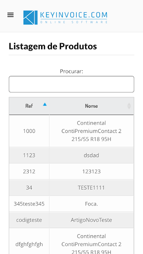 Keyinvoice Screen 2
