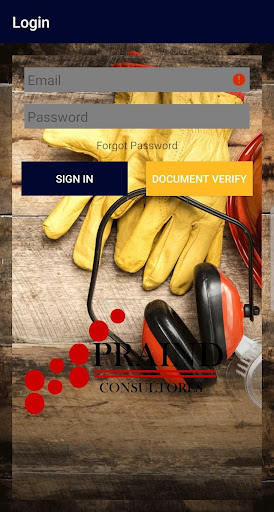 Android application Praind Safety-Record ID Consul screenshort