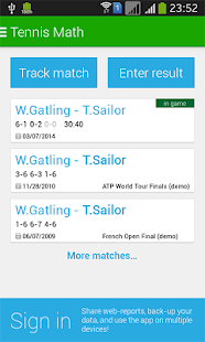 Tennis Math: score & stats Screenshot