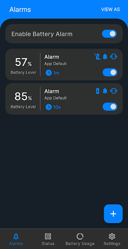 Battery Alarm Screen 2