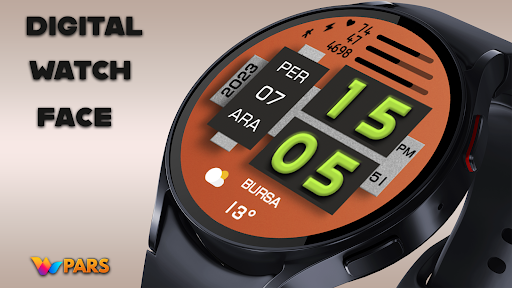 Digital Watch Face Screen 2
