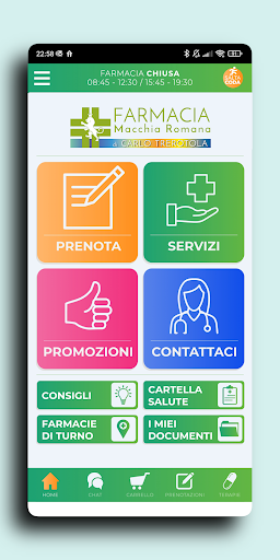 Android application Farmacia Macchia Romana screenshort
