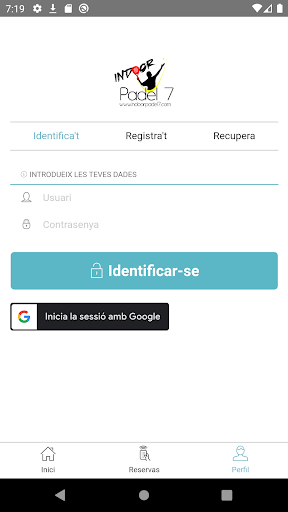 Android application Indoor Padel 7 screenshort