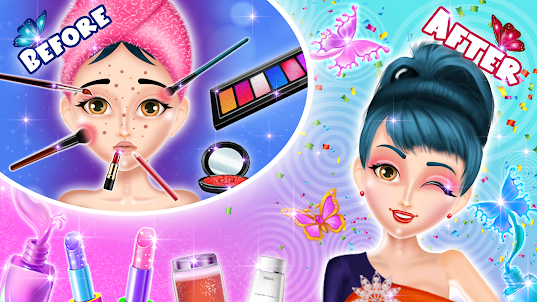 DIY makeup kit: makeover games
