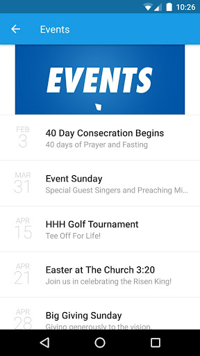 The Church 3:20 Screen 2