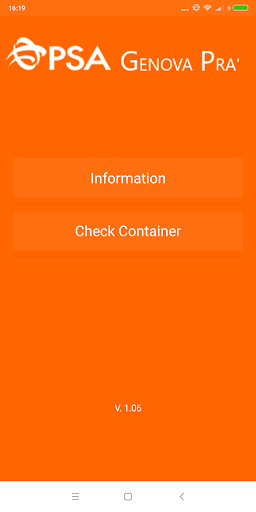 Android application PSA Genova Pra' Truck drivers screenshort