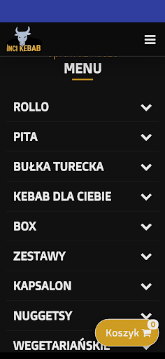 Android application INCI KEBAB screenshort