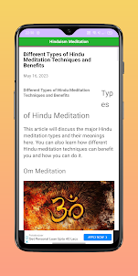 Hinduism meditation