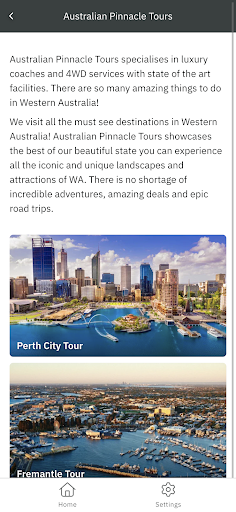 Pinnacle Travel Group Screen 2