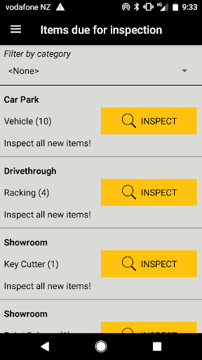 Android application Checkmate Asset inspection sol screenshort