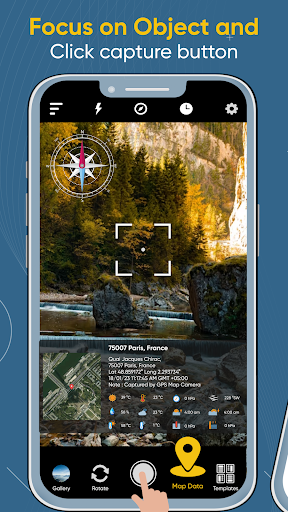 Android application GPS MapCamera TimeStamp Camera screenshort