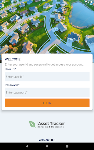 Android application Asset Tracker Inspector screenshort