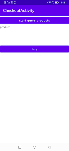 Android application paydemo screenshort