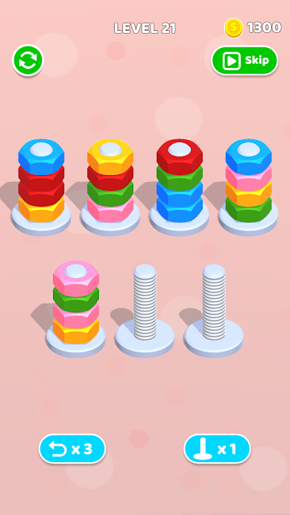 Nuts And Bolts - Color Sort 3D - 1.0.0 - (Android)