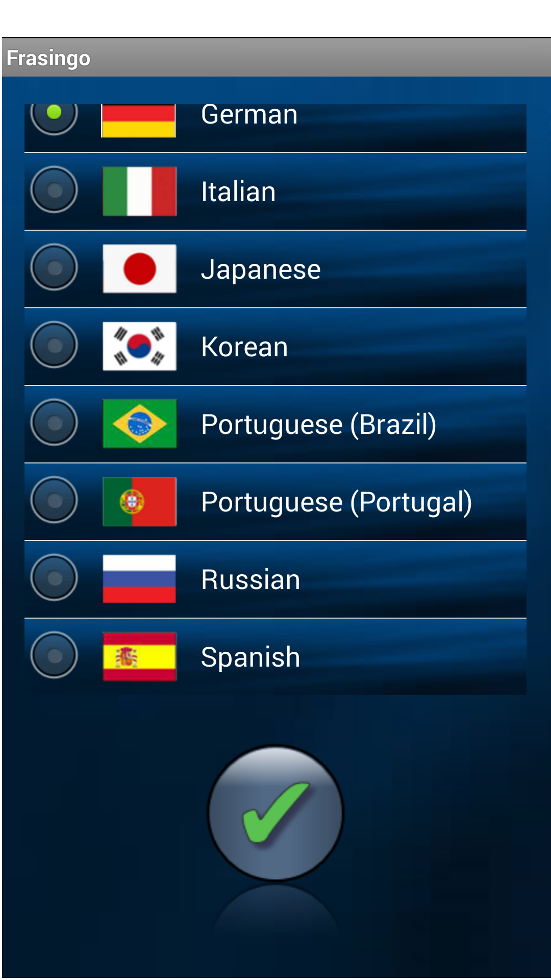 Android application Learn English with Phrases PRO screenshort