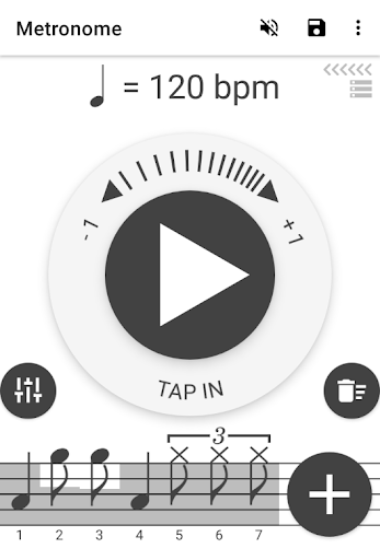 Android application Metronome screenshort