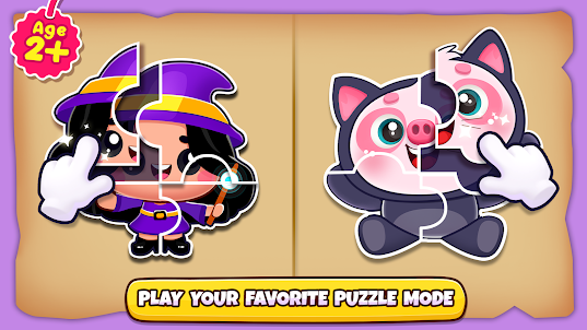 Kids Puzzle Games Piggy Panda