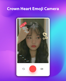 Crown Heart Emoji Camera  Screenshots 2