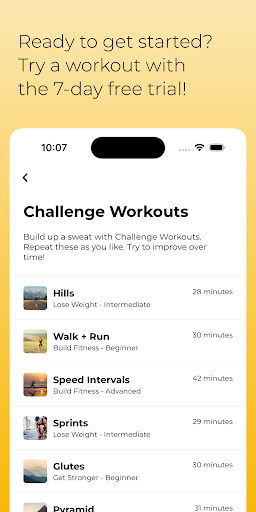 Screenshot of Treadmill Workout: Walk & Run