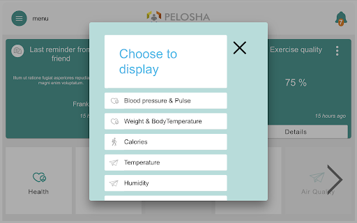 PELOSHA Assistant Screen 2