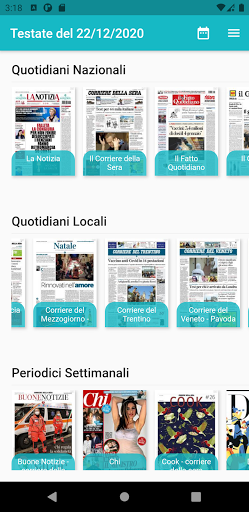 Android application Simul News – Edicola Digitale screenshort