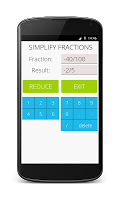 screenshot of Simplify Fractions Calculator