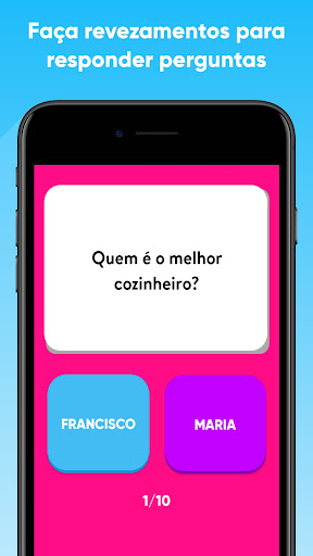 Visualização do aplicativo
