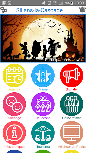 Android application Sillans-la-Cascade screenshort