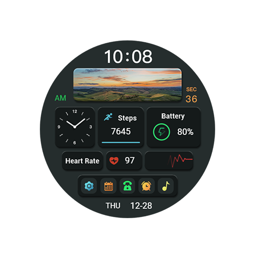 Stippling Weather For Wear OS logo