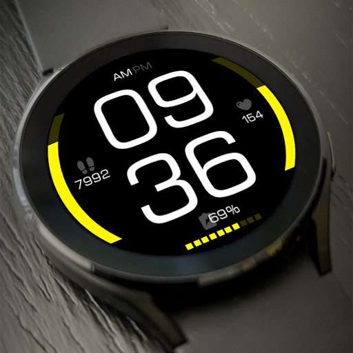 Key085 Modern Watch Face Screen 2