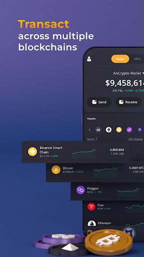 Android application AnCrypto: Safest Web3 Wallet screenshort