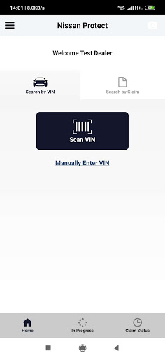 Android application Nissan Protect Canada screenshort